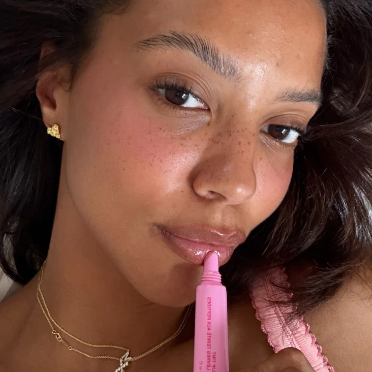 NEW ароматизований тінт для вуст із пептидами RHODE JELLY BEAN SHIMMERY SHEER PINK Scented Peptide Lip Tint THE TINTED LIP LAYER